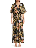 Winny Seashell Wrap Maxi Dress