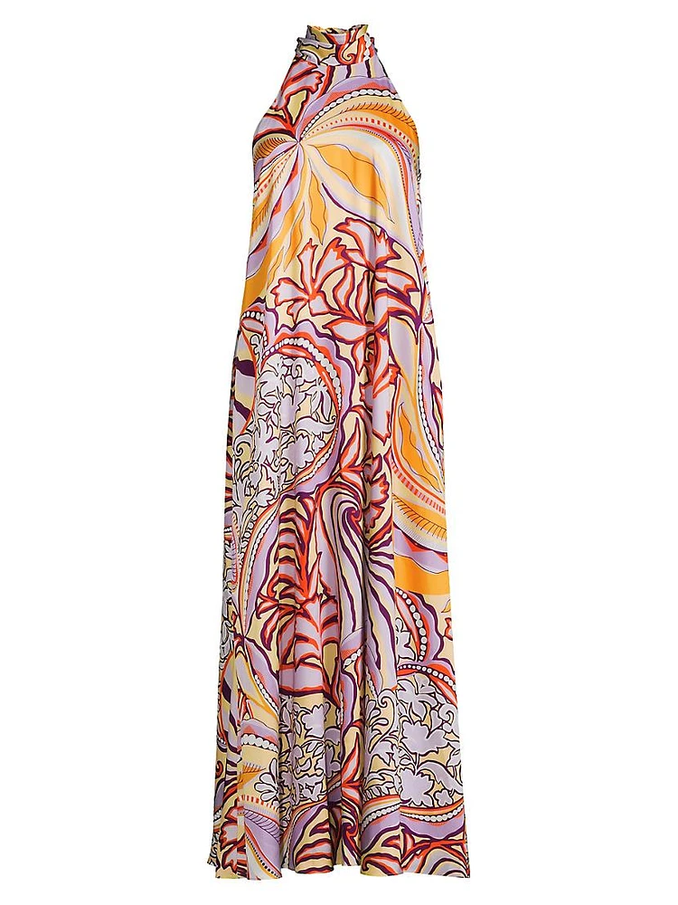 Ziggy Floral Halter Maxi Dress