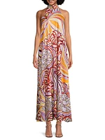 Ziggy Floral Halter Maxi Dress