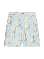 Plage Printed Bermuda Shorts Silk