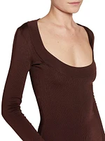 Décolleté Dress Knit