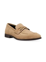 Simon Crisscross Suede Loafers