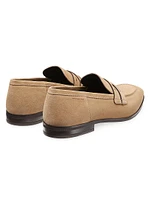 Simon Crisscross Suede Loafers