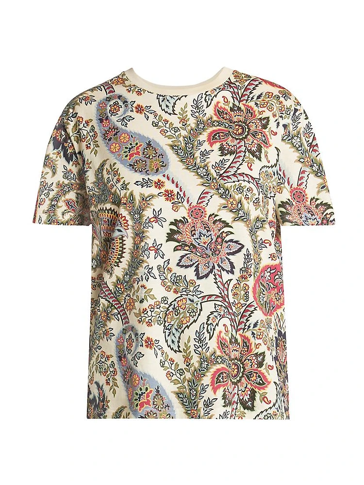 Paisley Cotton T-Shirt