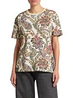 Paisley Cotton T-Shirt