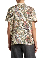 Paisley Cotton T-Shirt