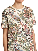 Paisley Cotton T-Shirt