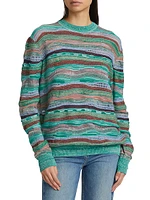 Ansel Fine Wave Striped Sweater