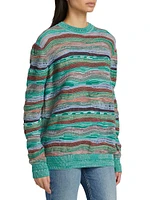 Ansel Fine Wave Striped Sweater