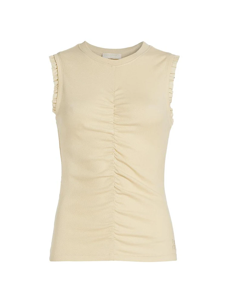 Kyla Poplin Sleeveless Top