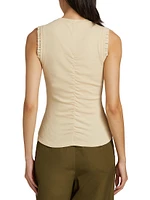 Kyla Poplin Sleeveless Top