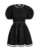 Wilda Cotton Puff-Sleeve Minidress