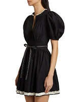 Wilda Cotton Puff-Sleeve Minidress