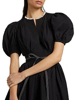 Wilda Cotton Puff-Sleeve Minidress