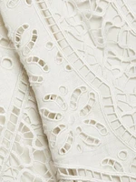 Flora Eyelet & Lace Linen Dress