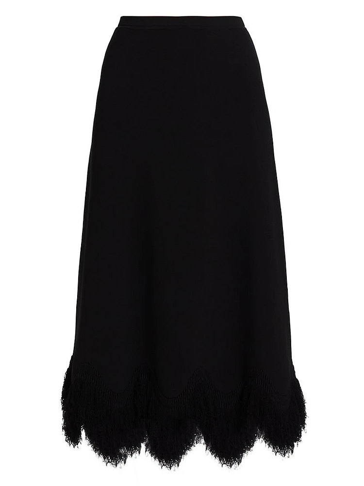 Paulina Fringe Knit Maxi-Skirt