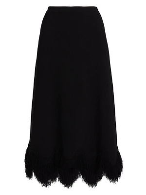 Paulina Fringe Knit Maxi-Skirt