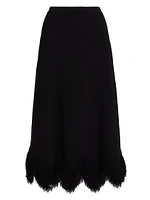 Paulina Fringe Knit Maxi-Skirt