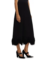 Paulina Fringe Knit Maxi-Skirt