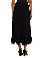 Paulina Fringe Knit Maxi-Skirt