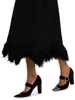 Paulina Fringe Knit Maxi-Skirt