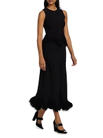 Paulina Fringe Knit Maxi-Skirt