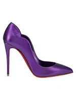 Hot Chick 100MM Metallic Leather Pumps