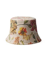 Reversible Printed Cotton Bucket Hat