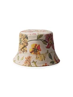 Reversible Printed Cotton Bucket Hat