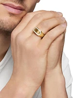 Streamline Cigar Band Ring 18K Yellow Gold, 10.5MM