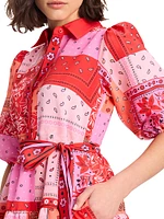 Bandana Patchwork Shirtdress