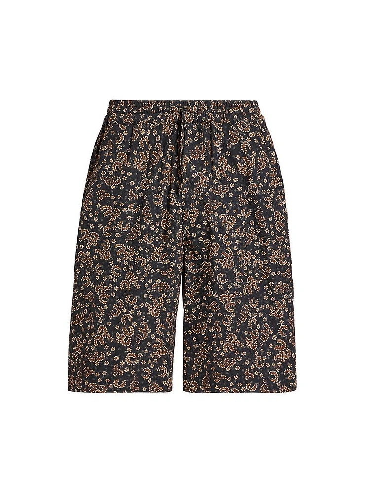 Layan Floral Drawstring Shorts