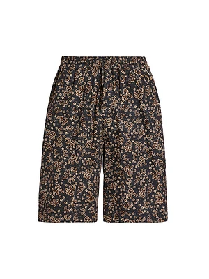 Layan Floral Drawstring Shorts