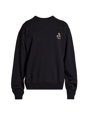 Mikoe Logo-Embroidered Crewneck Sweatshirt