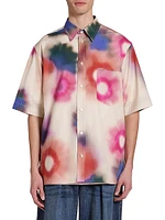 Labilio Watercolor Button-Front Shirt