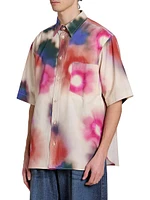 Labilio Watercolor Button-Front Shirt