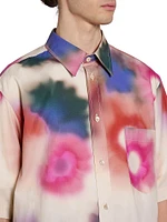 Labilio Watercolor Button-Front Shirt