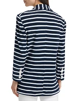 Ortiz Striped Double-Breasted Jacket