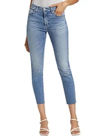 Mari Crop Stretch Cotton Jeans