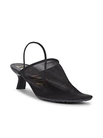 Petal 45MM Mesh Slingback Mules