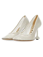 Toy 90MM Sequin Sculptural Pumps