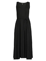 Jersey Scoopneck Midi-Dress