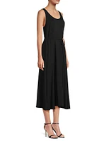 Jersey Scoopneck Midi-Dress