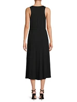 Jersey Scoopneck Midi-Dress