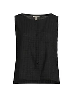 Checkered Cotton Vest Top