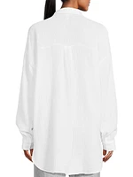 Gauze Cotton Oversized Shirt