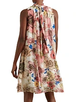 Kady Floral Halter Minidress