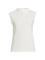 Augusta Mock Turtleneck Sleeveless Top