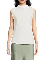 Augusta Mock Turtleneck Sleeveless Top