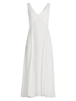 Lisa Chiffon V-Neck Maxi Dress